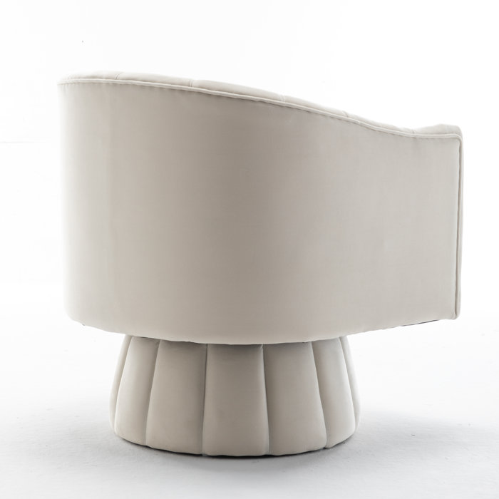 Willa Arlo Interiors Murrow Upholstered Swivel Barrel Chair & Reviews